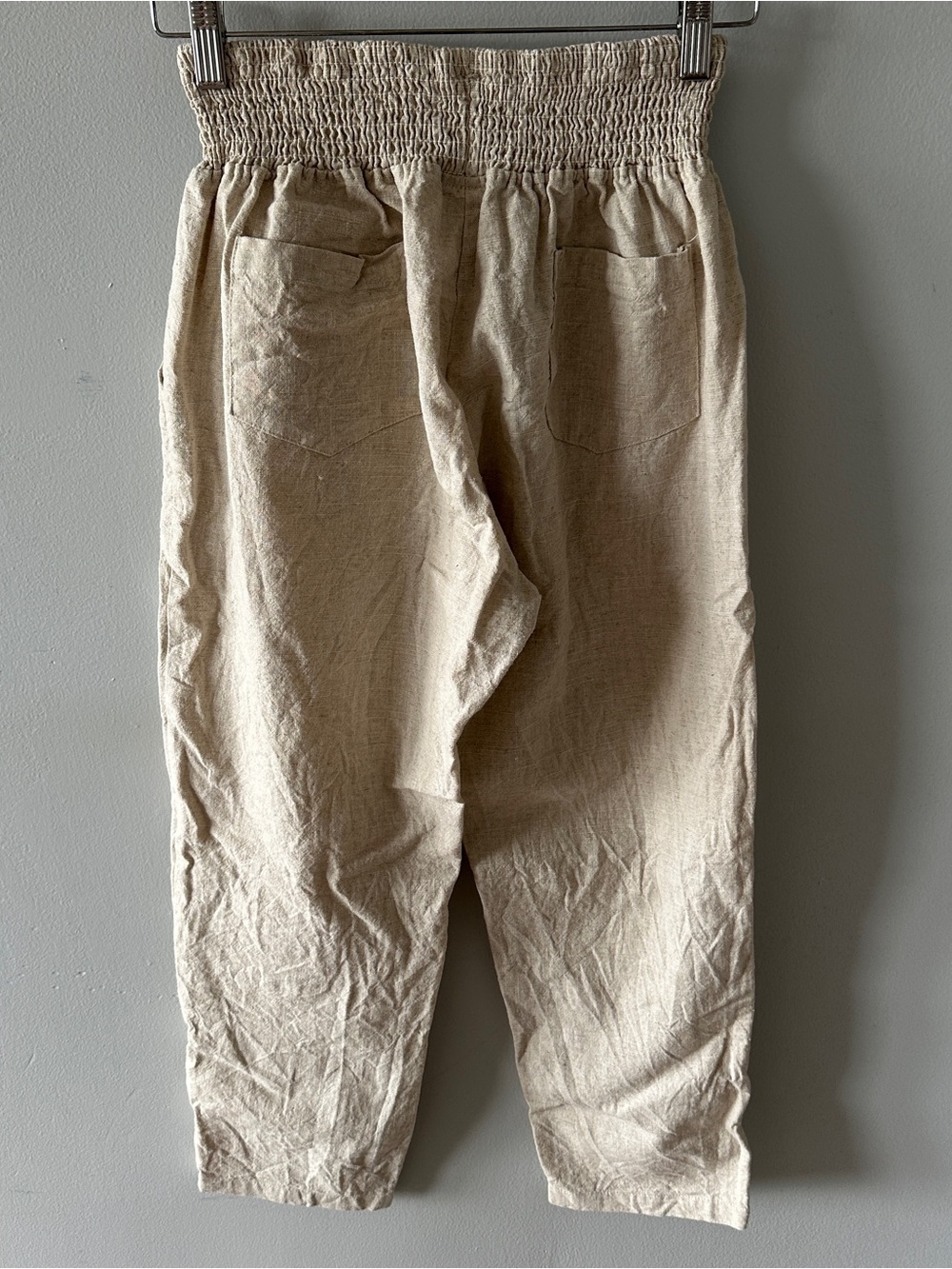 Emme Everyday Transitional Smocked Linen Pant - Picture 13 of 13